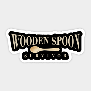 Wooden Spoon Survivor Sticker